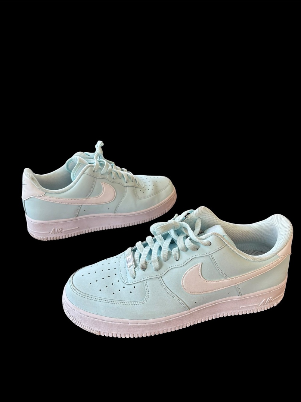 Nike Air Force 1 Low '07 Glacier Blue White Mens Size 12 Athletic Shoes Sneaker